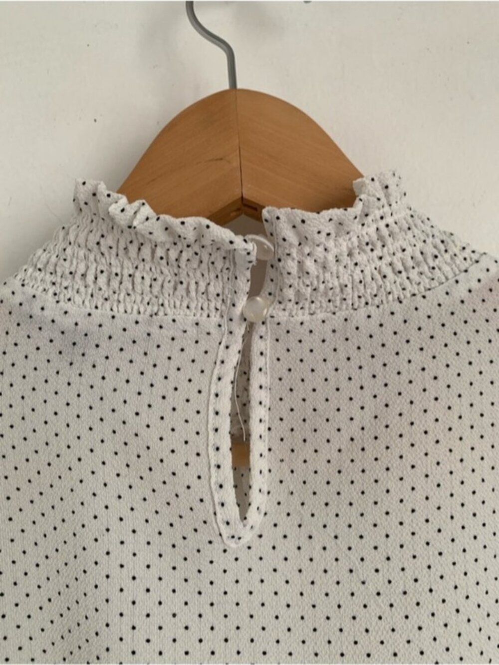 Adrianna Papell Polka Dot Blouse - Picture 6 of 7